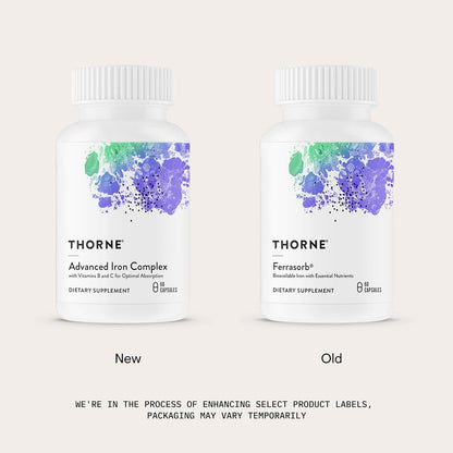 THORNE - Advanced Iron Complex con vitamina B, 60 capsulas