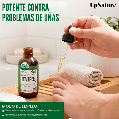 UpNature Aceite de árbol de té, aceites esenciales, 59ml