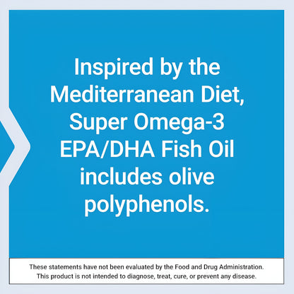 LIFE EXTENSION Super Omega-3 EPA/DHA Fish Oil, Sesame Lignans & Olive Extract 120 Softgels