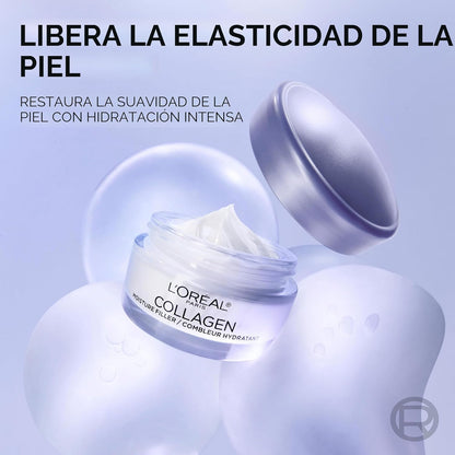 L'Oreal Paris Hidratante facial diario de colágeno, 48g