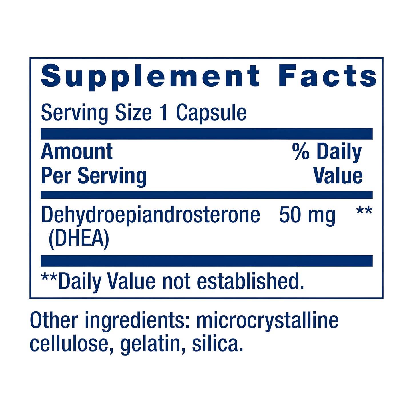 Dhea 50 mg Life Extension , 60 capsulas