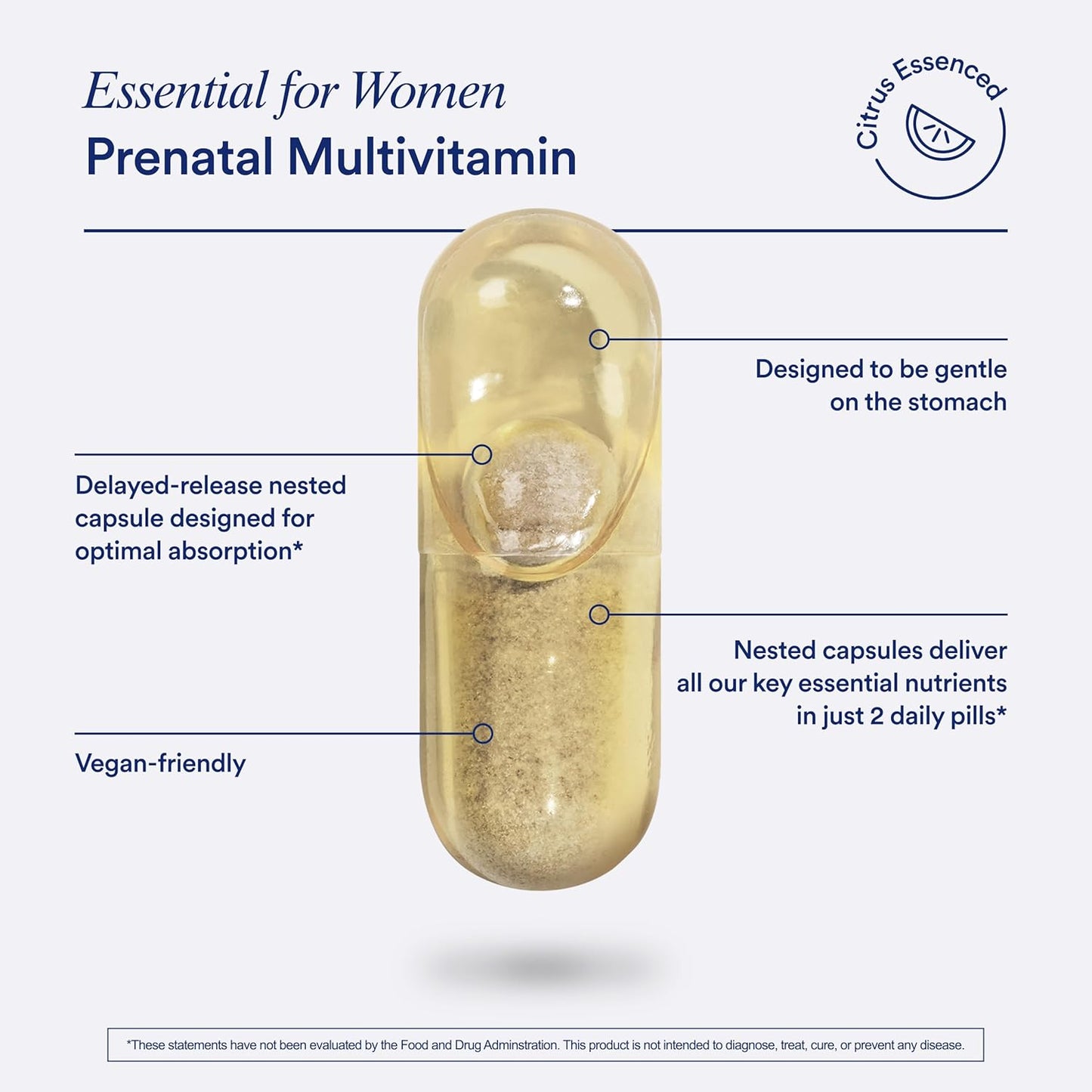 Ritual - Essential para mujer Multivitaminico Prenatal, 60 capsulas vegan