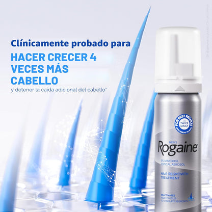 ROGAINE MEN ESPUMA - 60G - EVITA CAIDA DE CABELLO