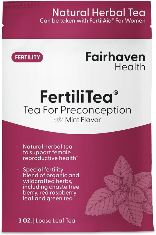 Fertilitea: té de fertilidad orgánico, 60 porciones, con Vitex