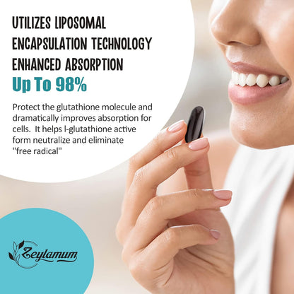 Zeylamum Liposomal Gluthatione 2400 mg 60 Softgels