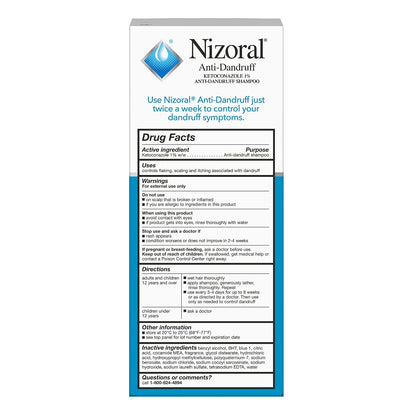 Nizoral - Champú anticaspa con 1 % de ketoconazol, aroma fresco - 200ml