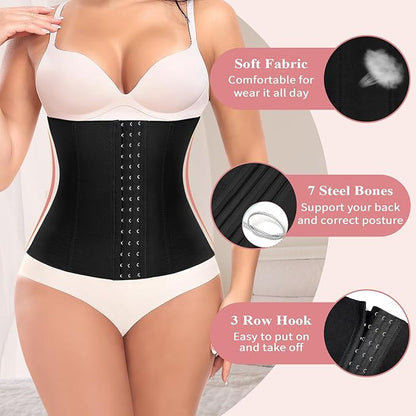 Corset moldeador de cintura adelgazante, faja moldeadora de cintura, faja para el vientre para mujer