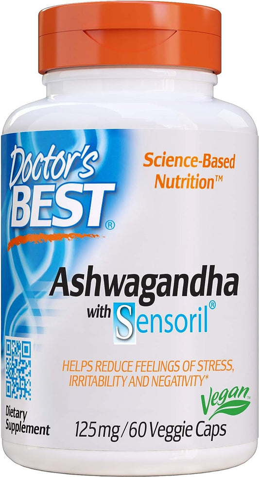 Doctor's Best Ashwagandha con sensoril, 125 mg, 60 unidades