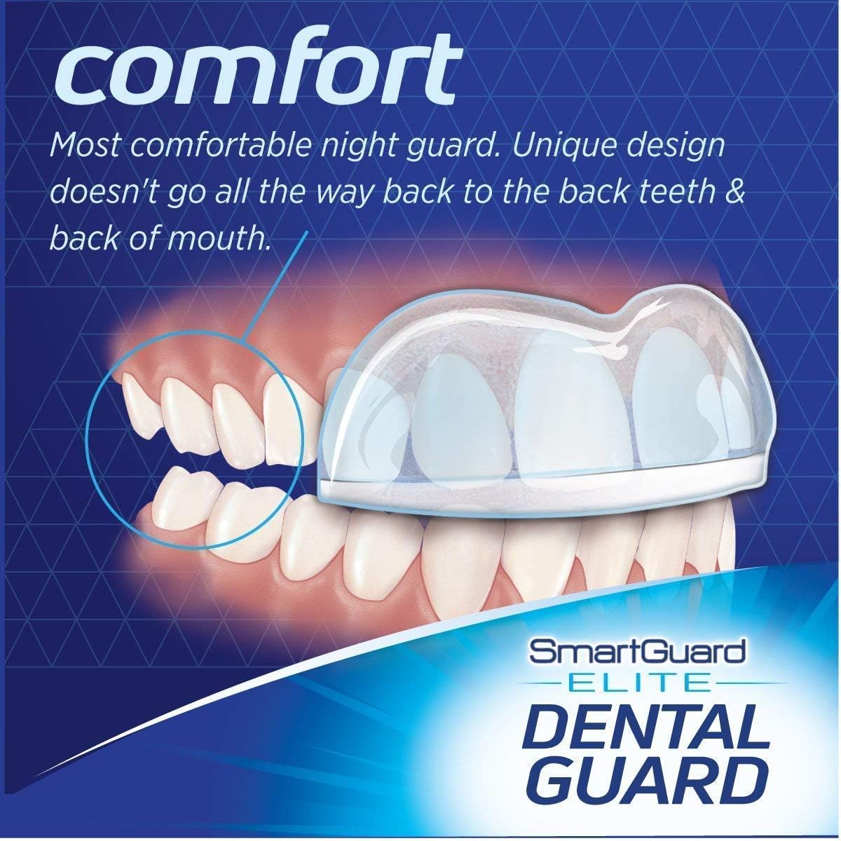 Elite (2 Protectores 1 funda de viaje) Protector dental Custom Anti dientes de molienda, Guardia nocturna para tensado – TMJ dentista diseñado – bruxing férula Protector para la boca para alivio de los síntomas