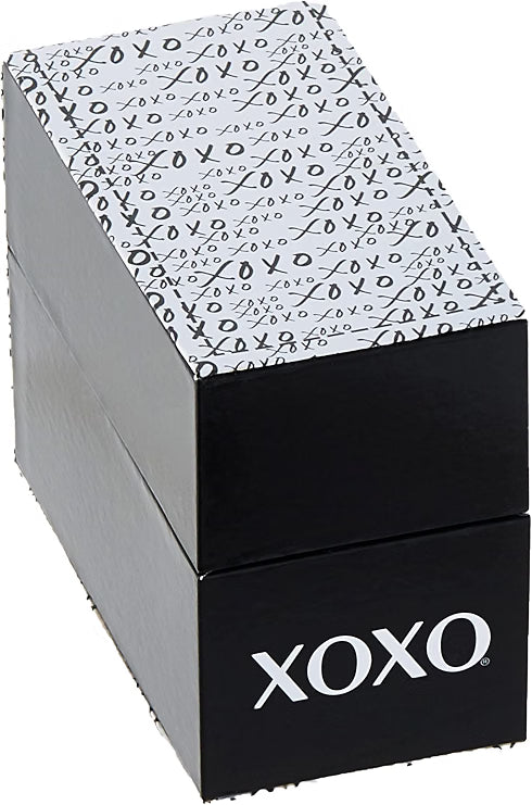 XOXO Reloj de moda para mujer con detalles de bisel de cristal y pulsera de resina transparente