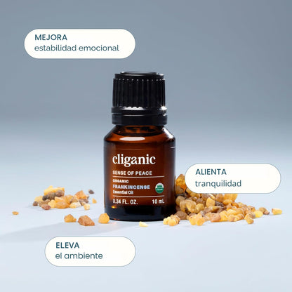 Cliganic Aceite esencial de incienso Frankincense orgánico, 10ml