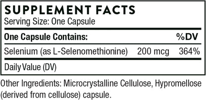 Thorne - Selenium 200mcg, 60 capsulas