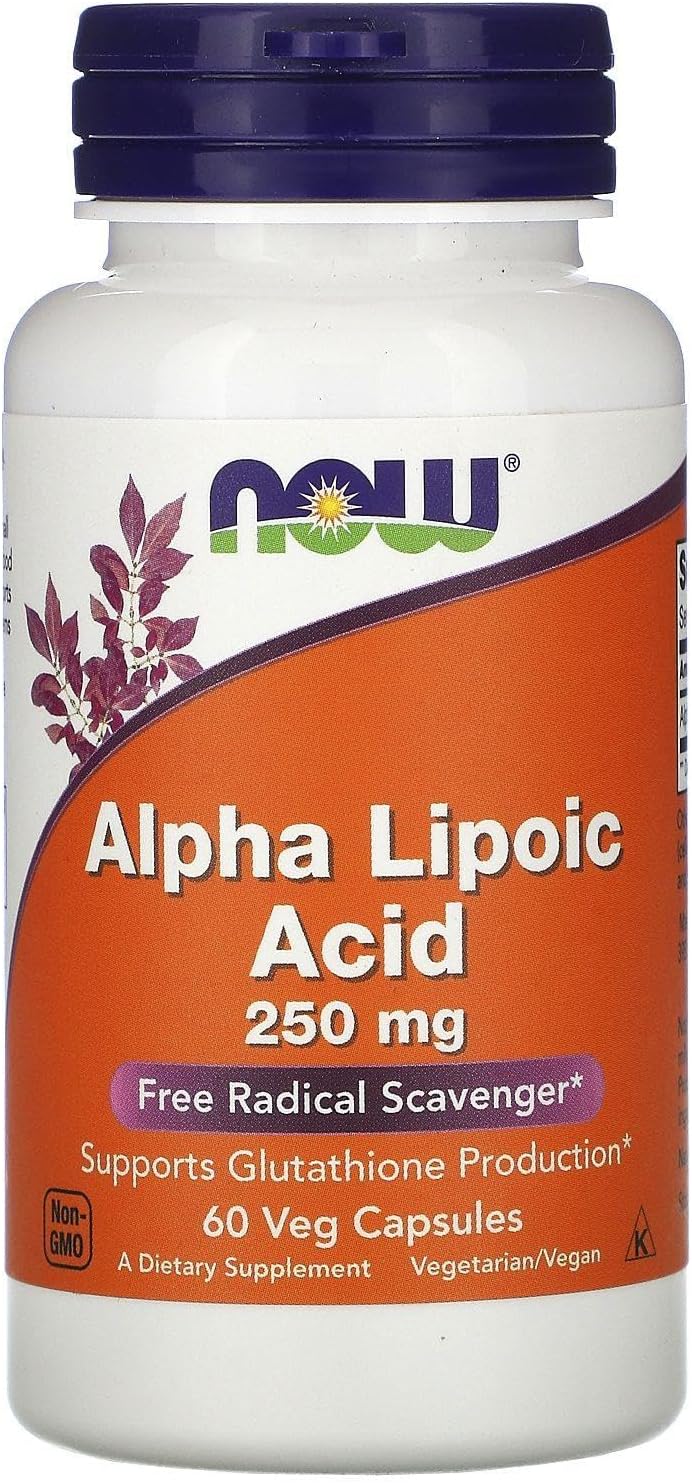 Alpha Lipoic Acid 250mg , capsulas vegetarianas - Now