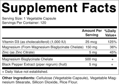 Vitamatic Bisglicinato de magnesio 500 mg - 120 cápsulas