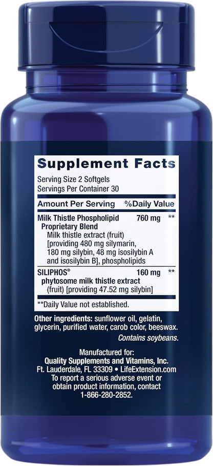 Life Extension - Advanced Milk Thistle en capsulas blandas