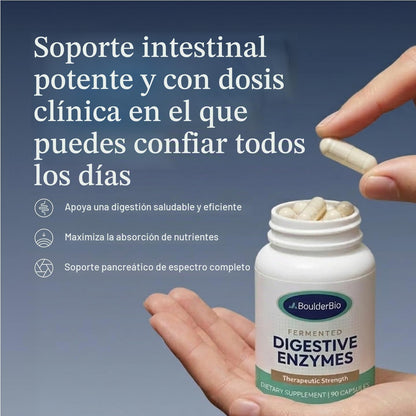 BoulerBio, Enzimas digestivas | 40,000 USP Lipase - Fórmula de reemplazo de enzimas pancreáticas, 90 Capsulas