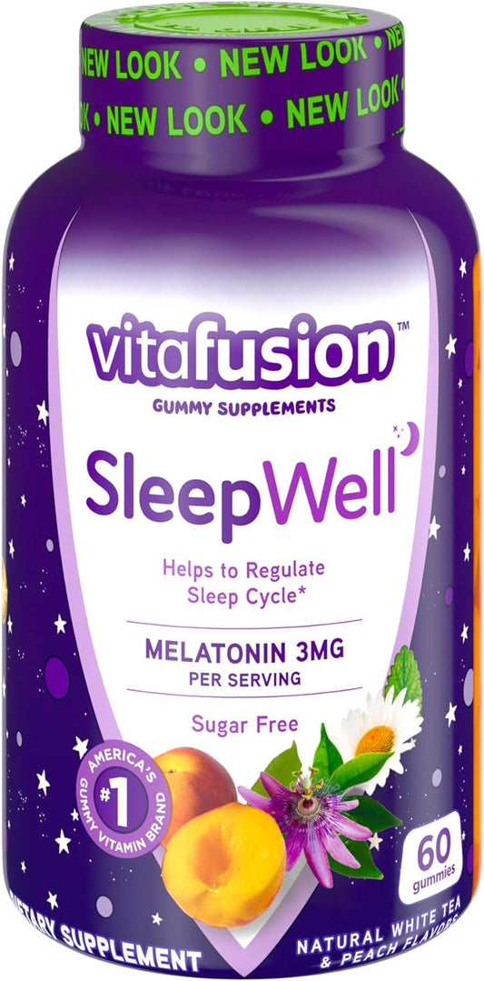 Melatonina  3mg en Gomitas Vitafusion Sleep Well - 60 gomitas