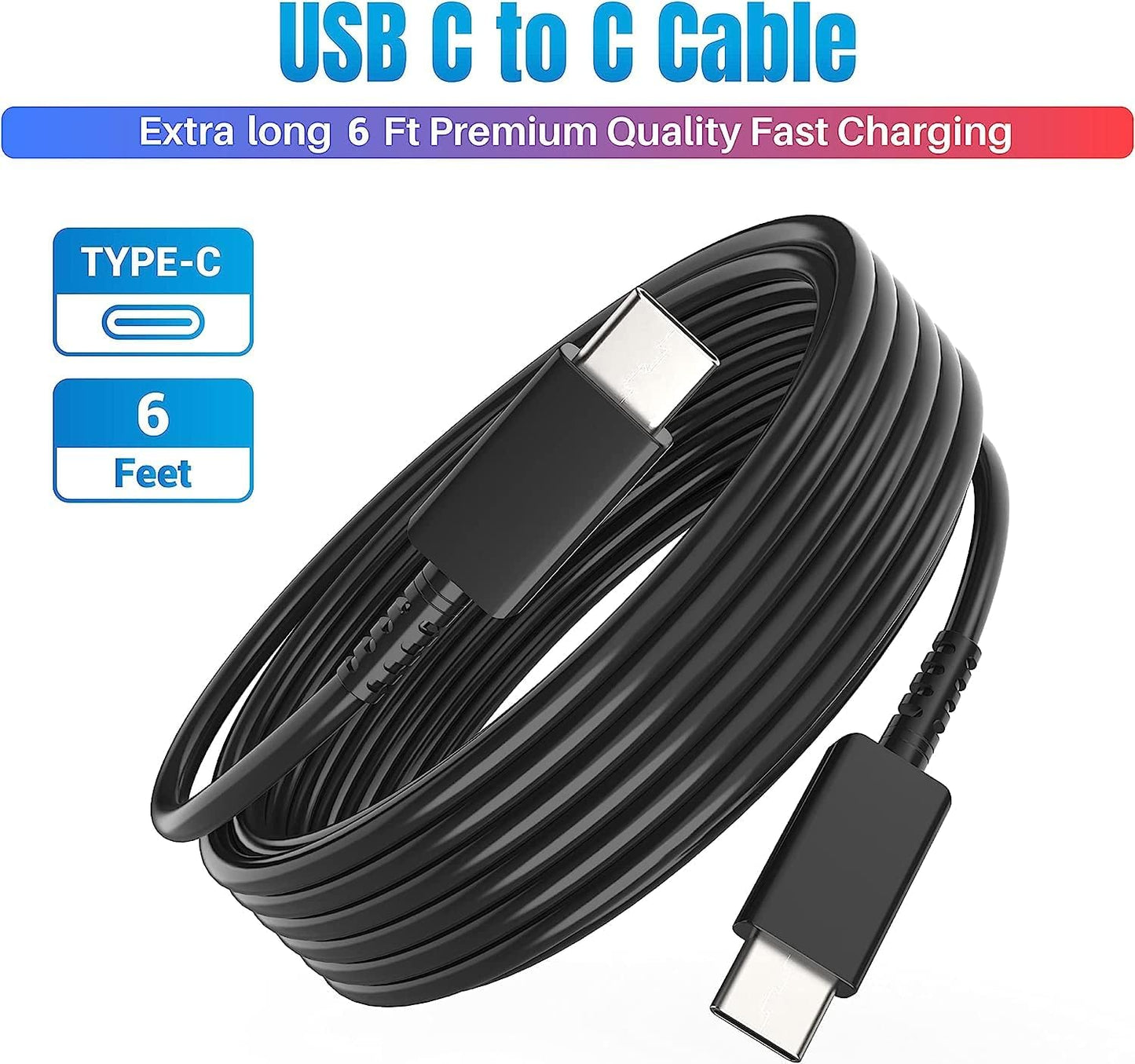 Cargador súper rápido de 25 vatios PD 3.0 USB C, para  Samsung Galaxy S23/S22/S21/Z Fold 3/4/5/S20/iPhone 15  tipo C + cable de carga rápida de 1.50 metros de Largo Galaxy S23/S22/S21/Z Fold 3/4/5/S20/iPhone 15