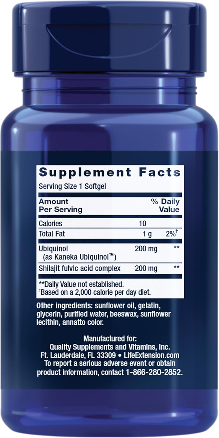 Life Extension Super Ubiquinol CoQ10 200mg , 30 Capsulas