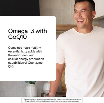 THORNE - Omega-3 con CoQ10 - 90 cápsulas de gel