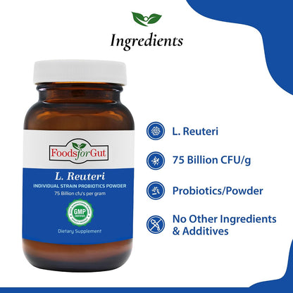 Lactobacillus Reuteri Probiotic Powder 75 mil millones de ufc  | 60 gr