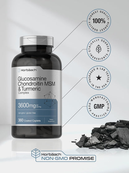 Horbäach Glucosamina condroitina MSM | 3600 mg | 360 comprimidos