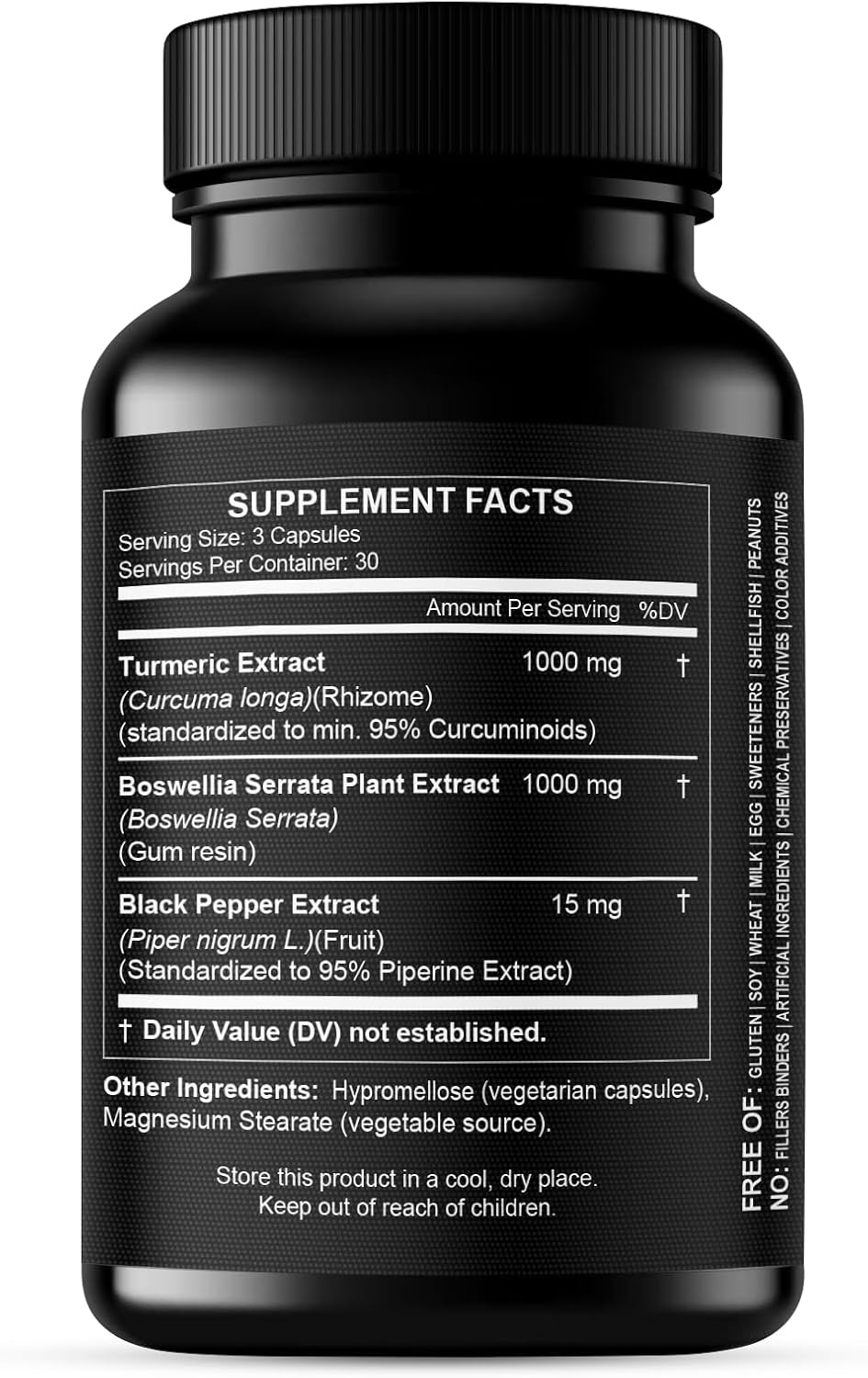 HCL - Turmeric + Boswellia extract 2000mg, 90 capsulas