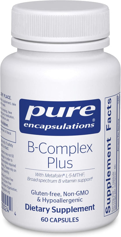 Pure Encapsulations - B- complex plus, 60 capsulas