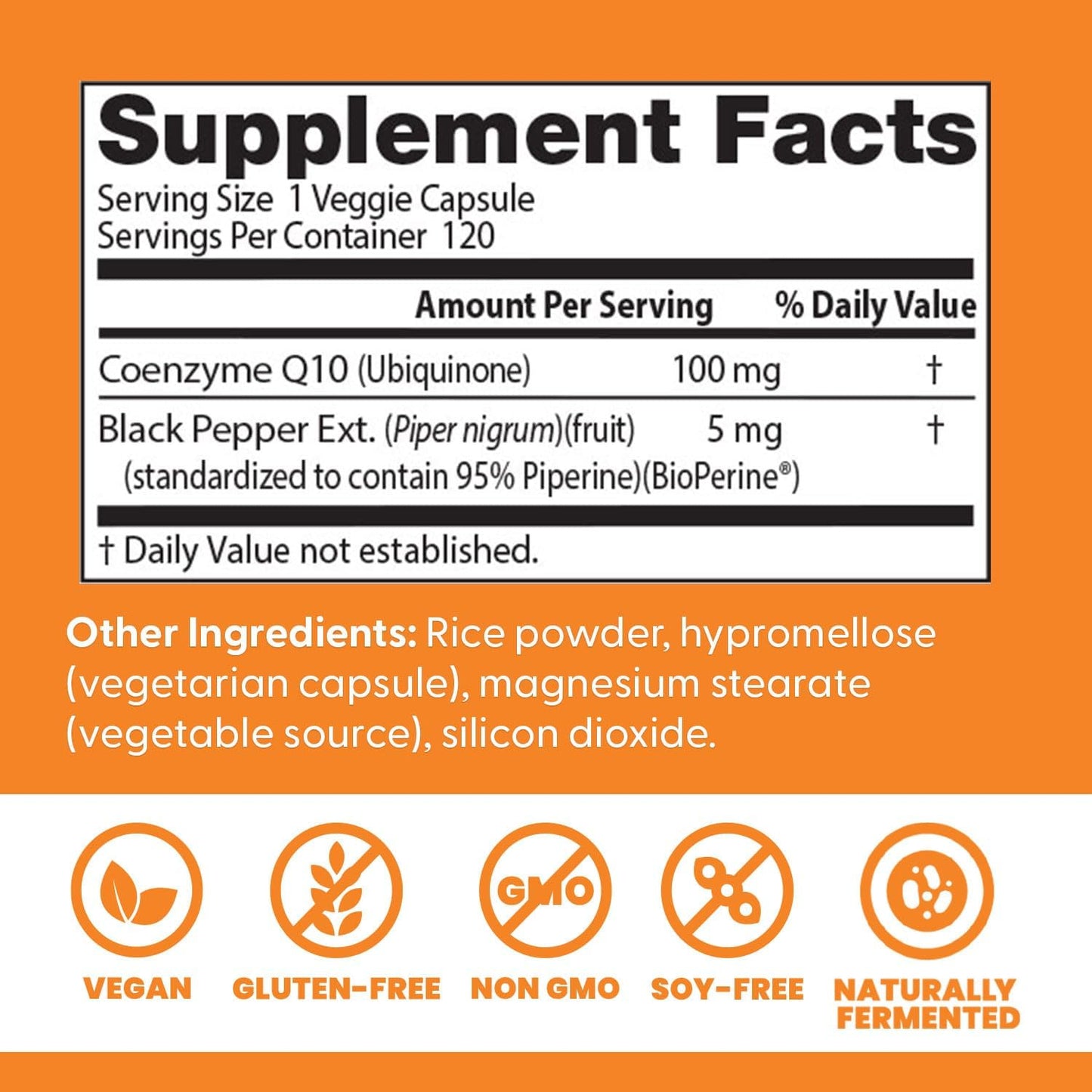 Doctor Best - CoQ10 100mg alta absorción con BioPerine, 120 capsulas