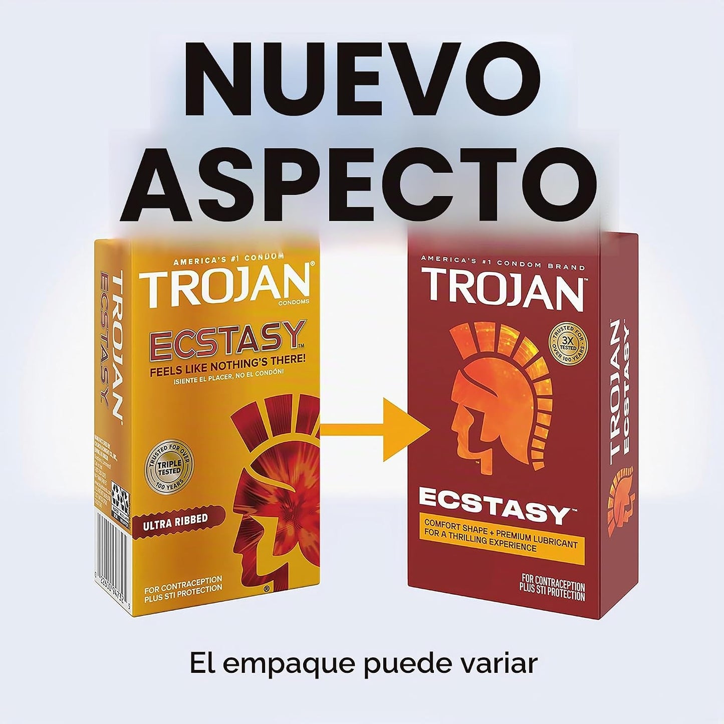 Preservativo con lubricante ultrasuave Trojan Stimulations de Ecstasy , 26 unidades