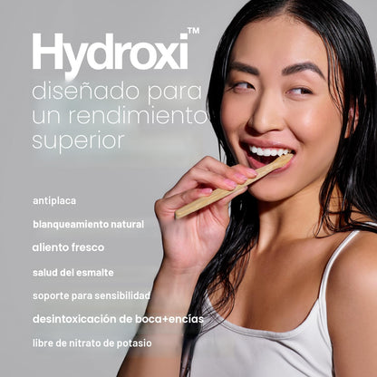 Davids Pasta de dientes sin flúor de hidroxi nano hidroxiapatita  remineraliza el esmalte y, blanqueamiento, antiplaca, sin SLS, menta natural, 113gr