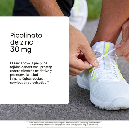 Thorne Research - Picolinato de zinc 30mg 180 cápsulas