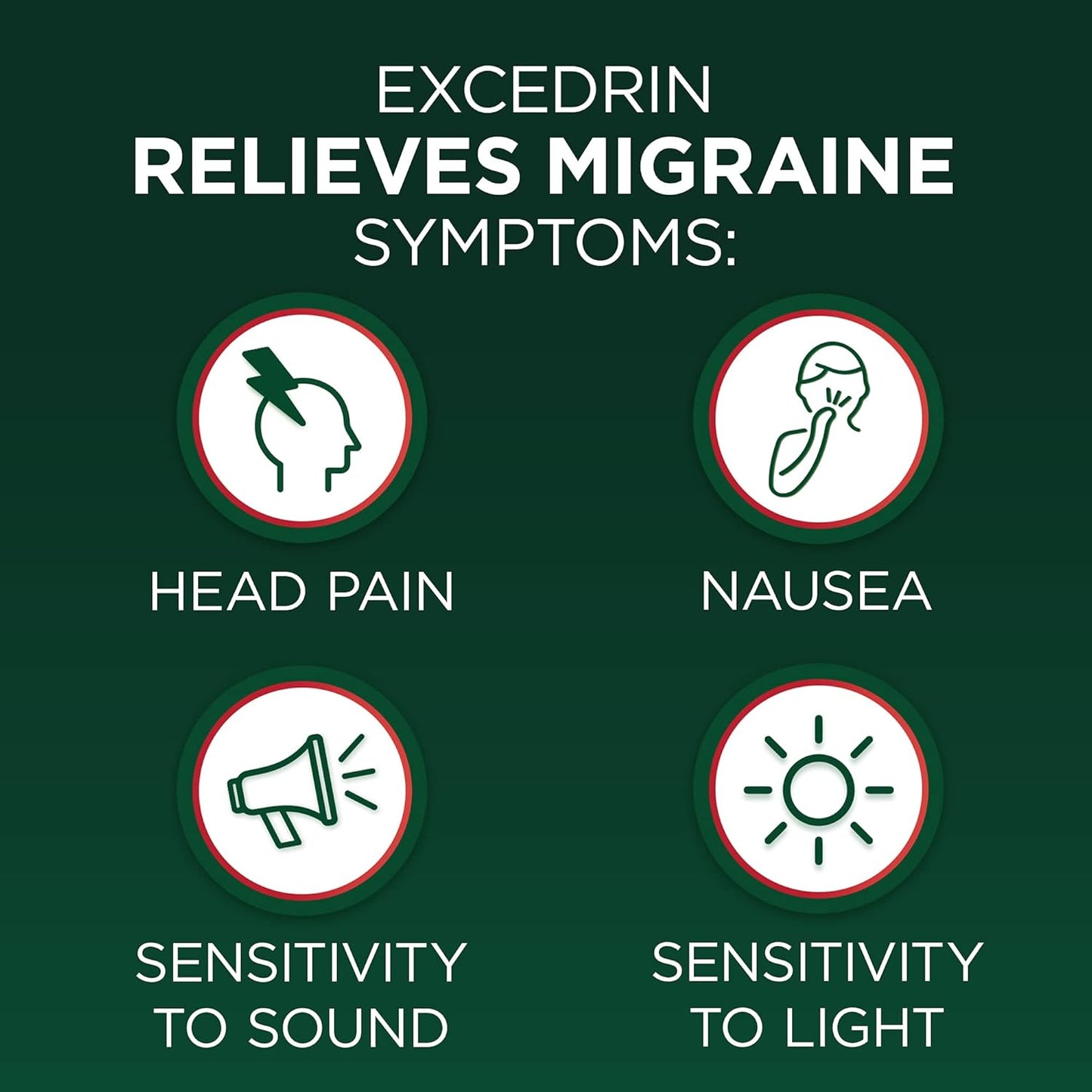 Excedrin Migraña relief, 100 Tabletas