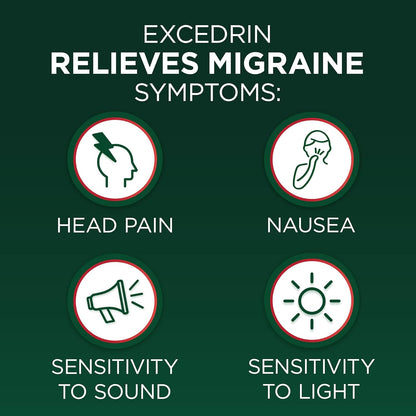 Excedrin Migraña relief, 100 Tabletas