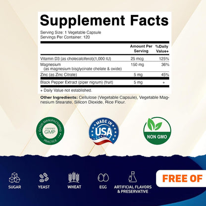 Vitamatic Bisglicinato de magnesio 500 mg - 120 cápsulas