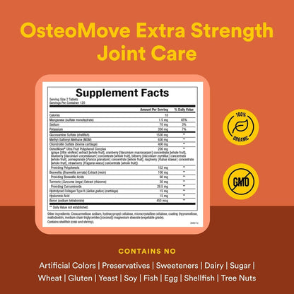 Natural Factor - OsteoMove Extra Strength Joint Care. 240 tabletas