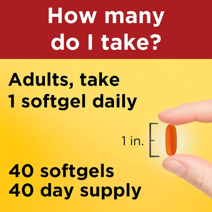 Nature Made CoQ10 (Coenzima Q 10) 400 mg, 40 Cápsulas de gel