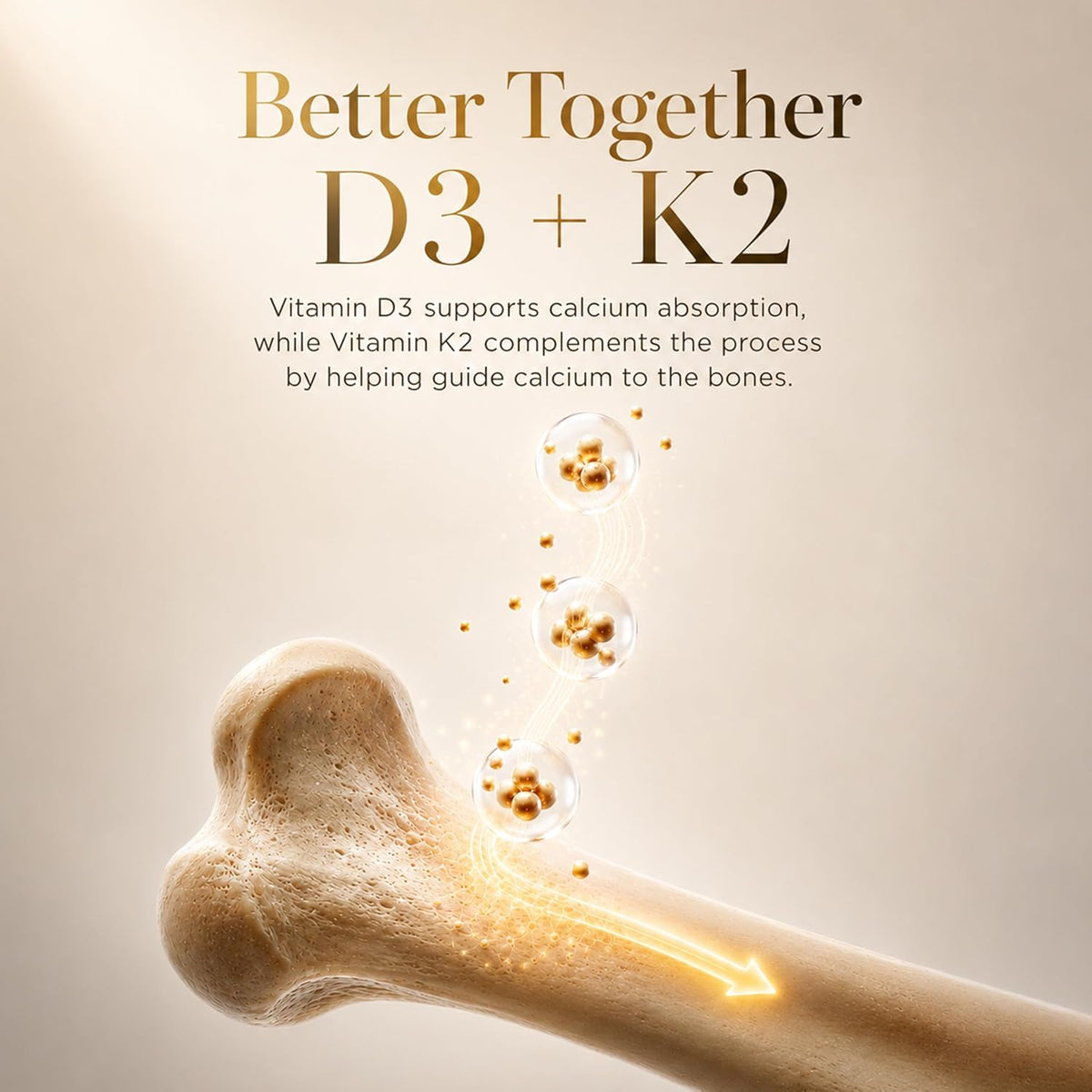 Coco March - Vitamina D3 + K2 10,000 IU - 120 capsulas