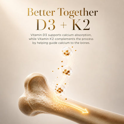 Coco March - Vitamina D3 + K2 10,000 IU - 120 capsulas