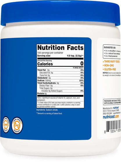 Nutricost - Sodium Citrate , 1LB