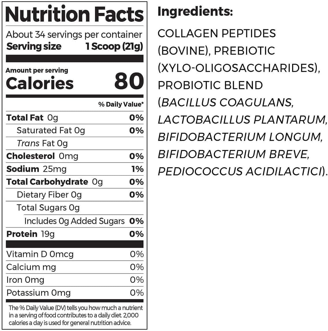 Orgain - Collagen Peptides + probiotico 20g, 726g