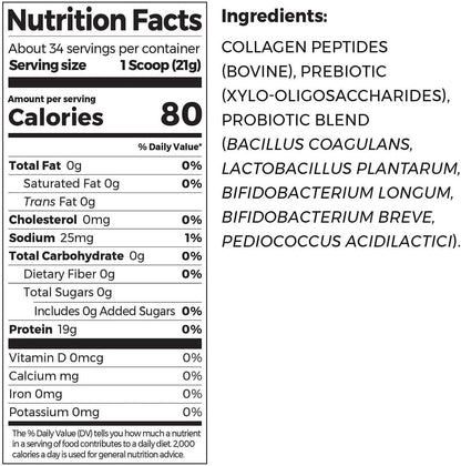 Orgain - Collagen Peptides + probiotico 20g, 726g