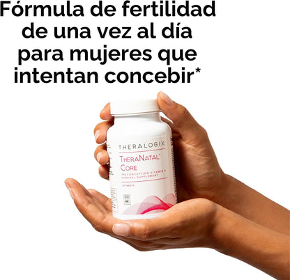 Theralogix TheraNatal Core Suplemento Vitamínico de Preconcepción - 90 tabletas