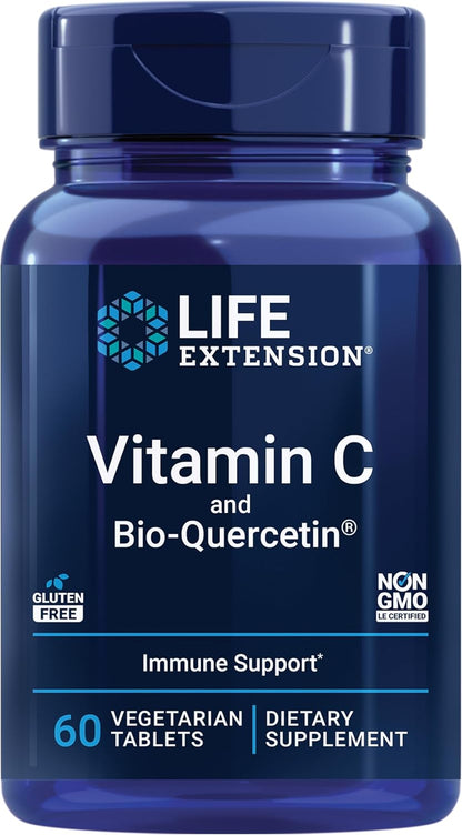 Life Extension - Vitamina C con Bio-quercetin, 60 tabletas vegetarianas