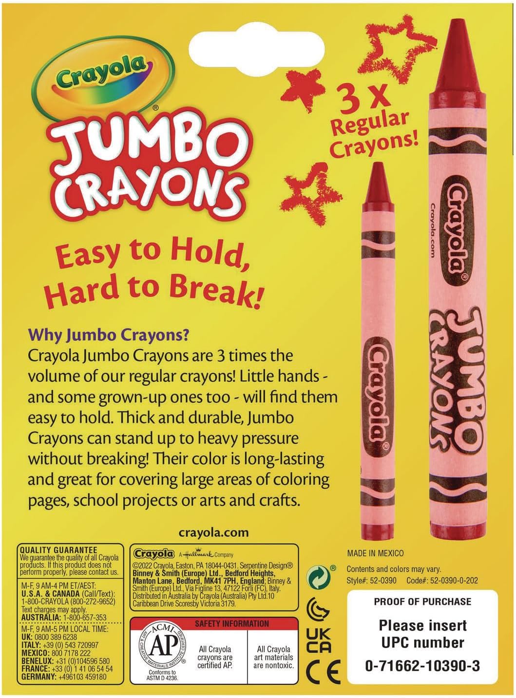 Crayones jumbo Crayola 16 unidades