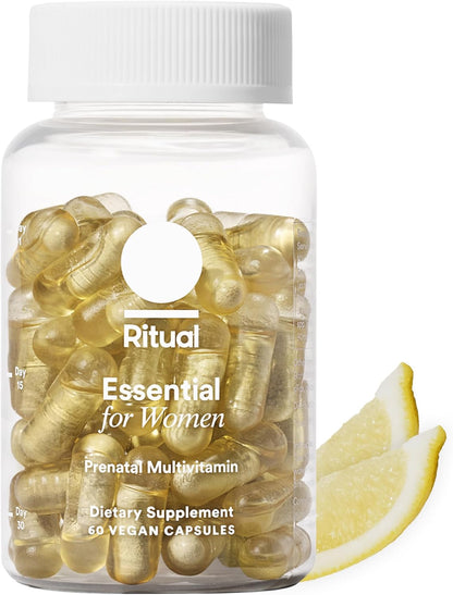 Ritual - Essential para mujer Multivitaminico Prenatal, 60 capsulas vegan