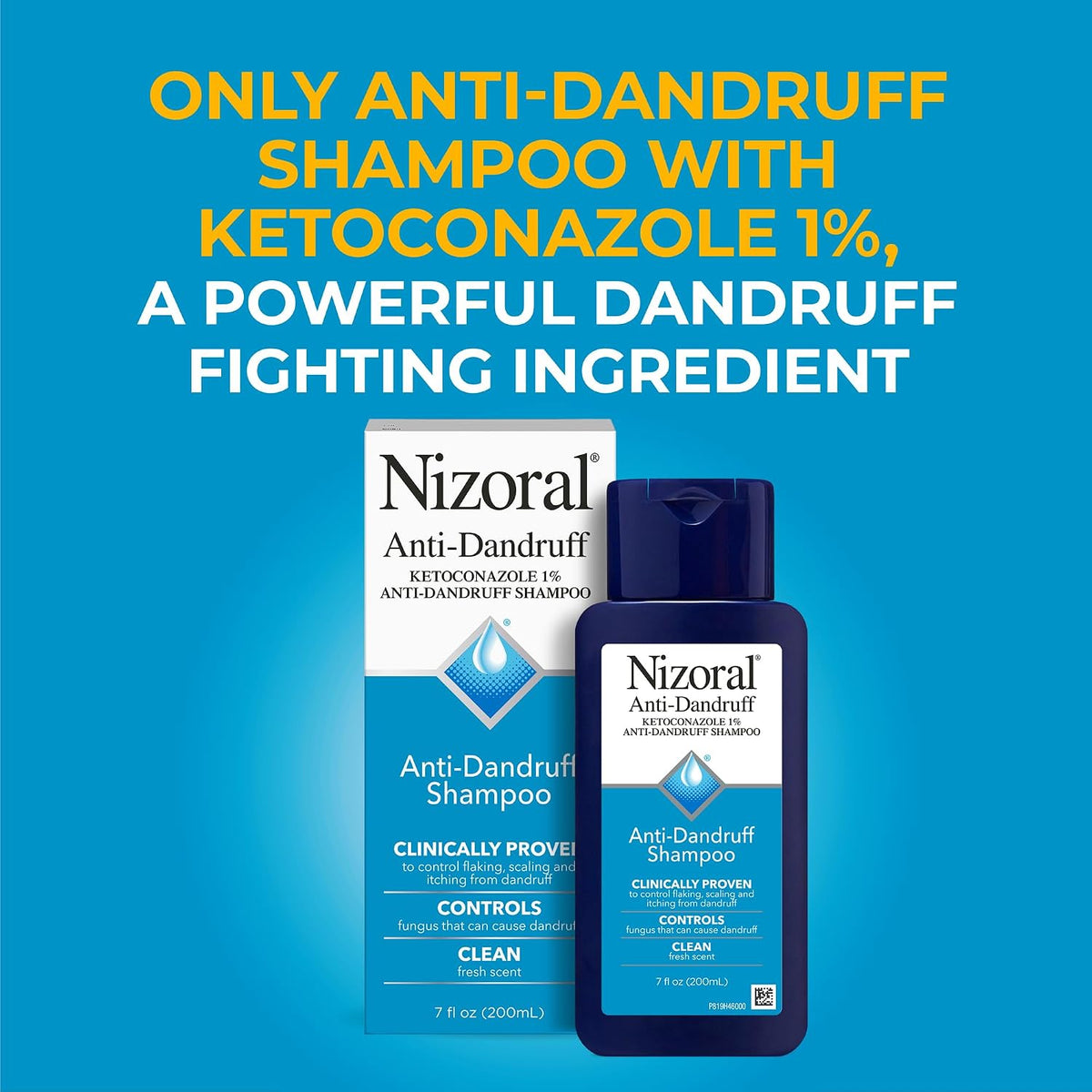 Nizoral - Champú anticaspa con 1 % de ketoconazol, aroma fresco - 200ml