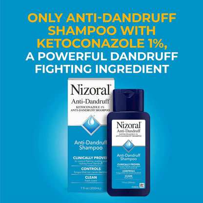 Nizoral - Champú anticaspa con 1 % de ketoconazol, aroma fresco - 200ml