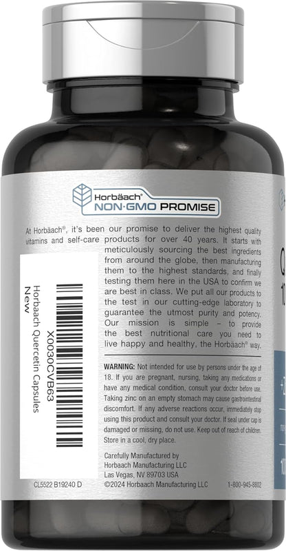 Horbaach - Quercetin 1000mg + Zinc, 100 capsulas