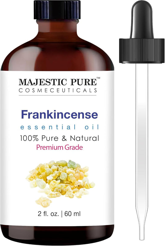 Majestic Pure Aceite esencial con cuentagotas de vidrio, 100% puro y natural, 60ml